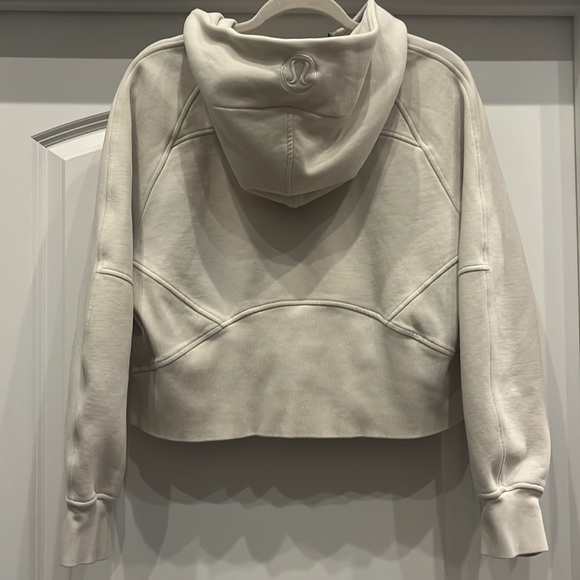 Lululemon Zip Scuba Hoodie Excellent Condition Size M/L Bone Color - Picture 2 of 2